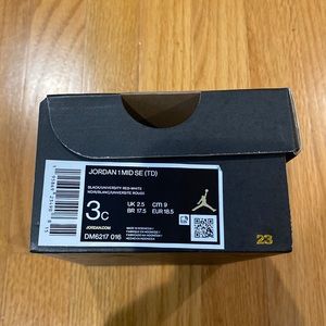 JORDAN 1 MID SE (TODDLER) - SIZE 3C